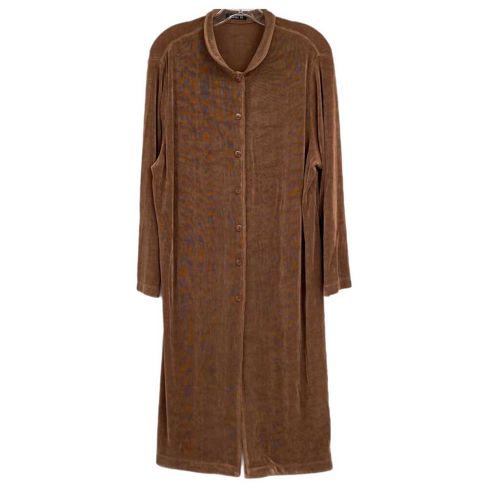 Vikki Vi Brown Button Up Midi Dress | Plus Size 1X